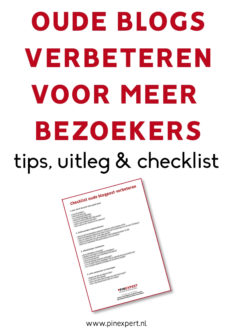 oude blogs verbeteren tips uitleg checklist