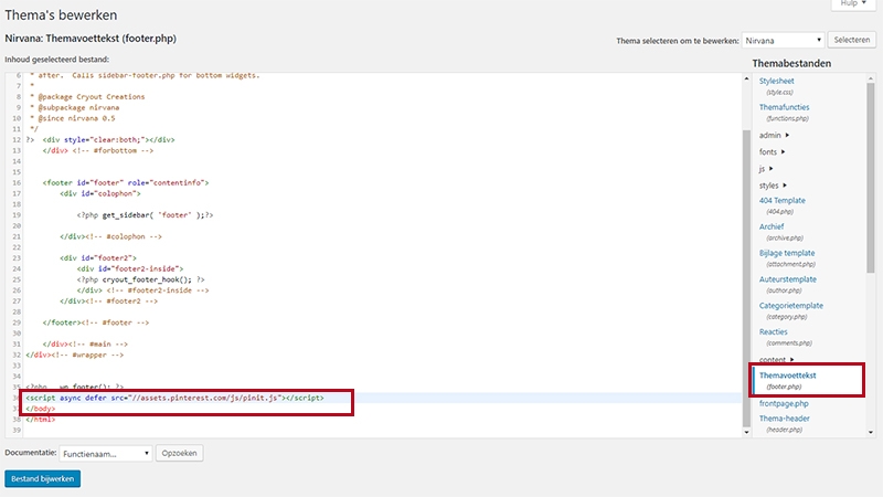 pinterest_widgets pinit js footer worpress