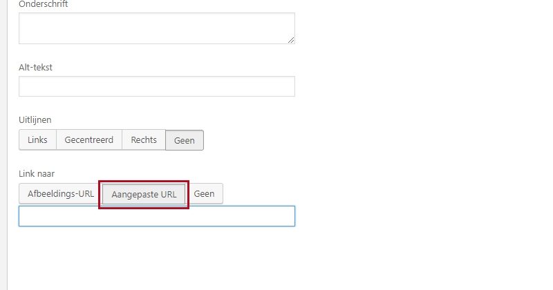 afbeelding embedden linken naar originele bron wordpress