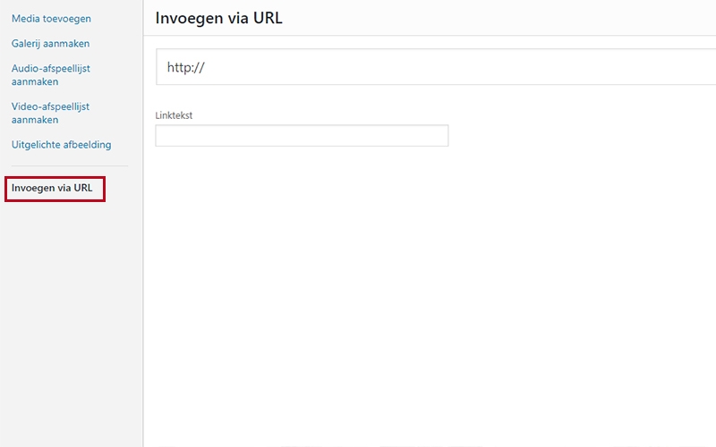afbeeldingen insluiten wordpress