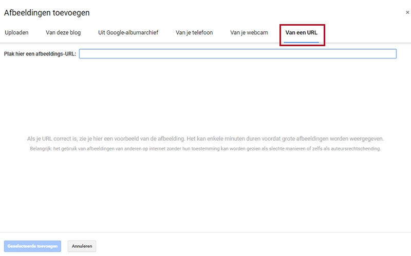 afbeelding insluiten blogger