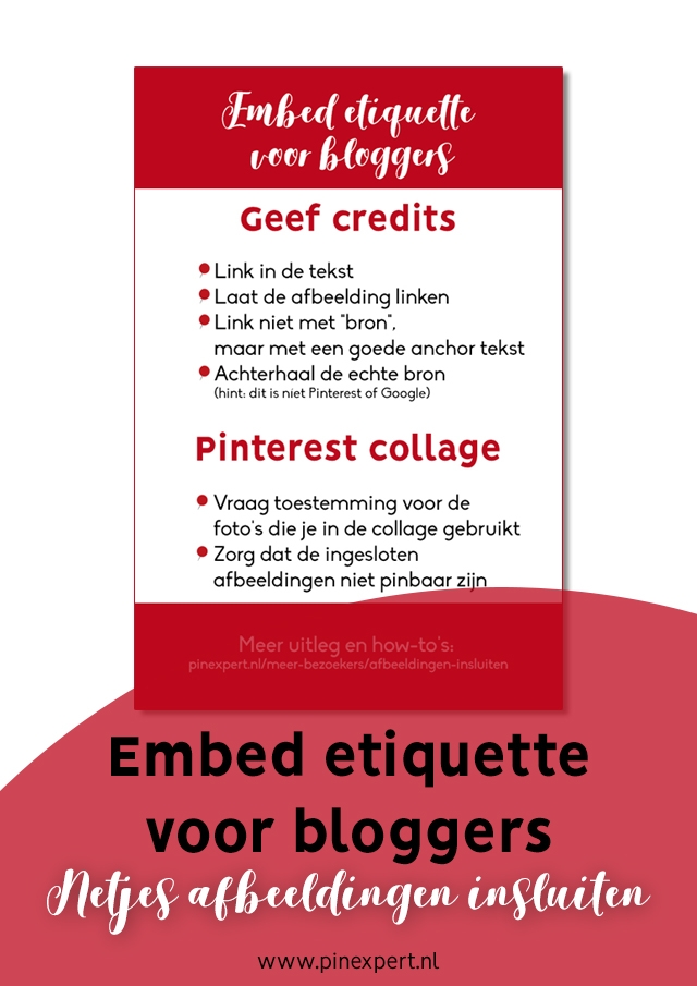 afbeeldingen insluiten etiquette bloggers pinterest