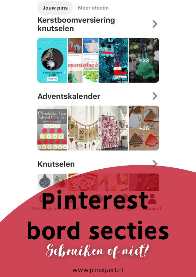 bord secties gebruiken pinterest