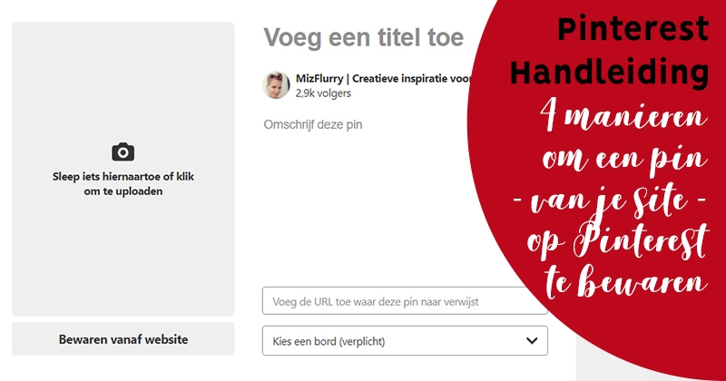 pinterest pin bewaren