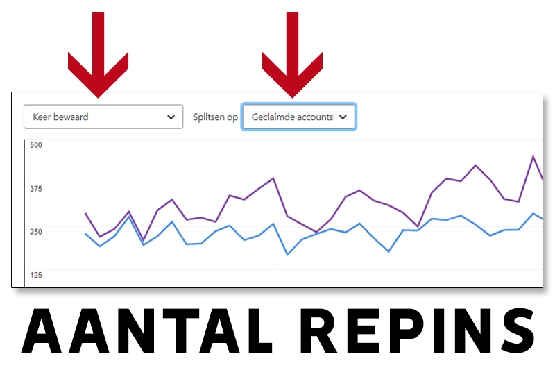 aantal repins pinterest-statistieken