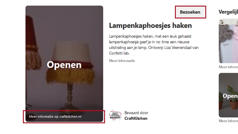uitvergote pin site bezoeken pinterest uitgelogd