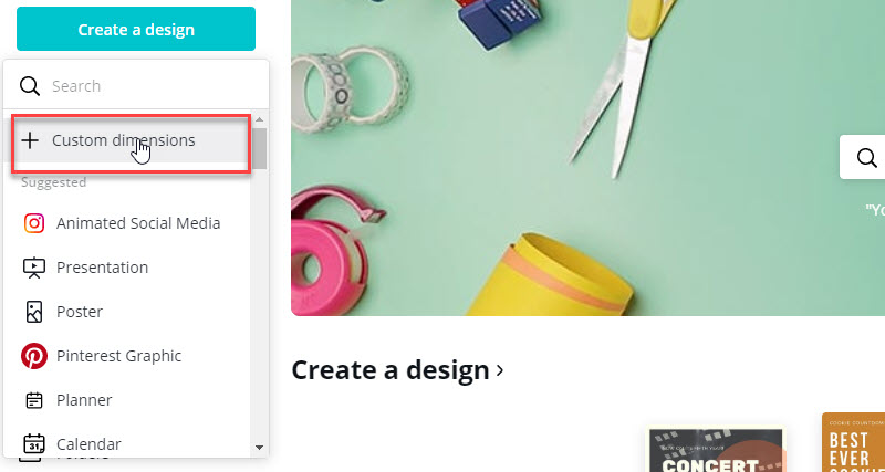 pinterest graphic canva custom dimensions