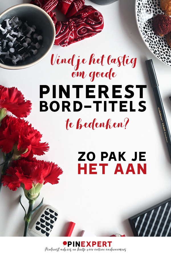 Pinterest bord titels pin