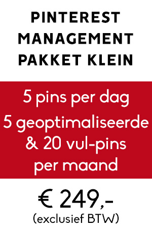 Pinterest management pakket klein