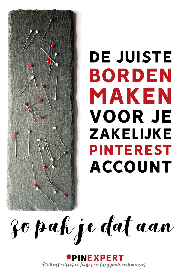 Pinterest borden maken pin