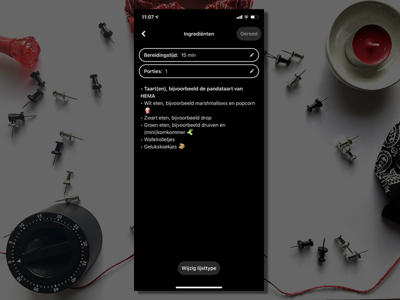 Pinterest idee-pin lijst